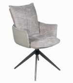 Fauteuil tournant TERRY taupe