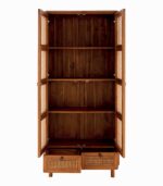 Armoire teck massif CARAWA 2 portes 2 tiroirs