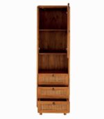 Colonne teck massif CARAWA 1 porte 3 tiroirs