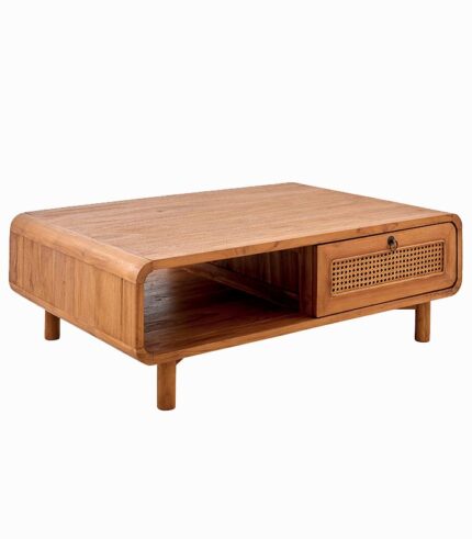 Table basse teck massif CARAWA
