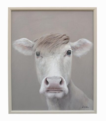 Tableau toile VACHE À MÈCHE