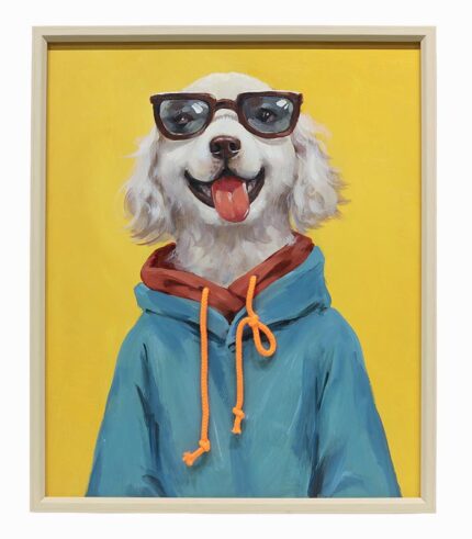 Tableau toile CHIEN COOL