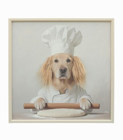 Tableau toile CHIEN BOULANGER