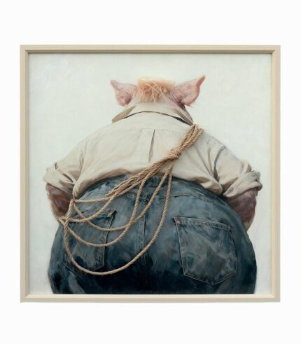 Tableau toile CORDE ET COCHON