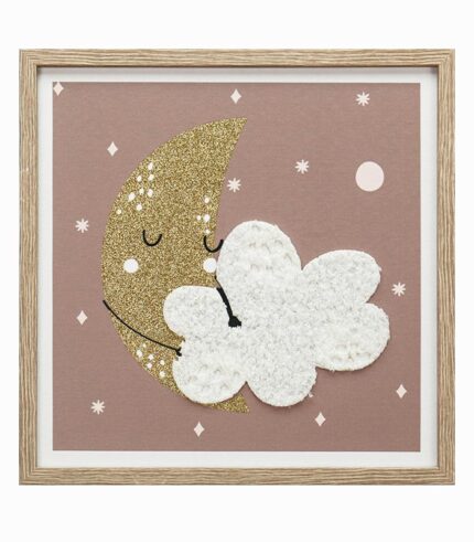 Tableau toile LUNE NUAGE