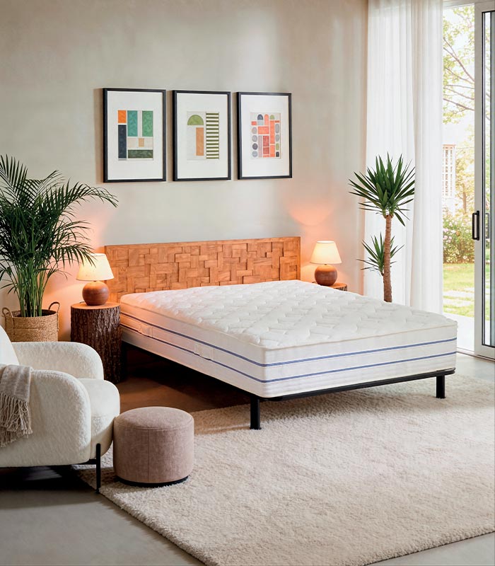 Matelas à ressorts COPENHAGEN Matelas à ressorts ensachés et mousse viscoélastique COPENHAGEN