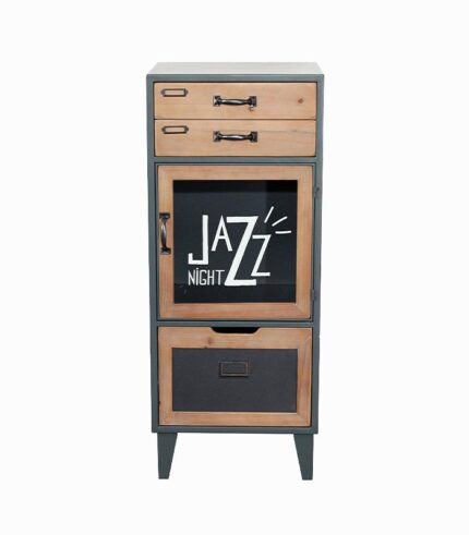 Commode MINDY avec porte vitrée