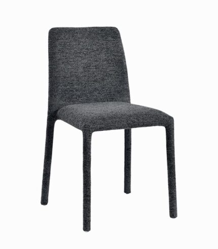 Chaise empilable MELTON tissu gris