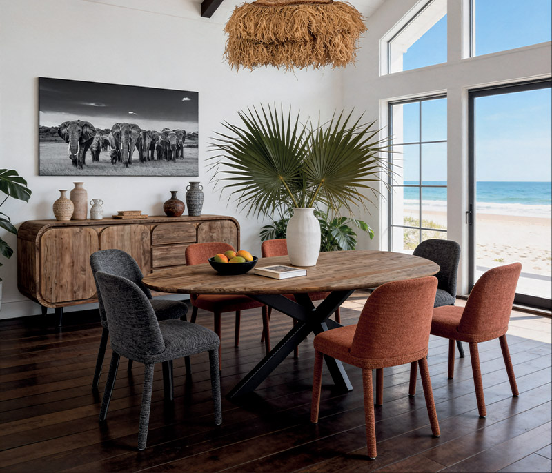 Salle à manger en bois BORNEO