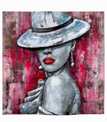 Tableau métal MYSTERIOUS WOMAN