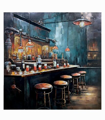 Tableau métal BAR LOUNGE