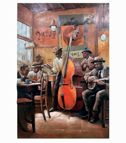 Tableau métal GROUPE DE JAZZ