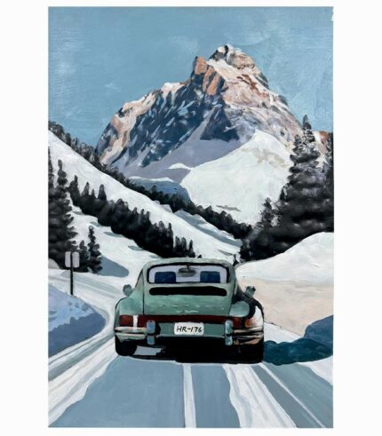 Tableau métal EN ROUTE POUR LA MONTAGNE