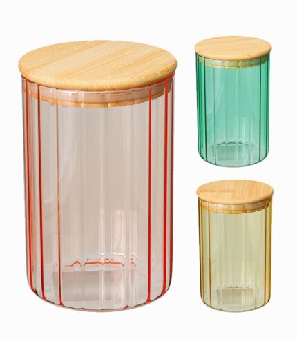 Boite de conservation en verre coloré