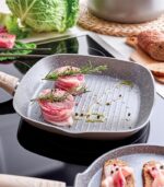 grill carré TAUPE 28x28cm