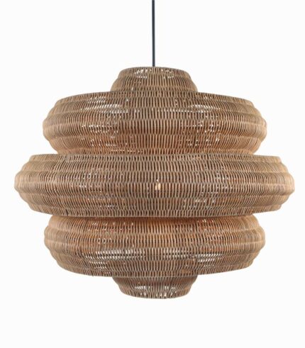 Suspension naturelle rotin RUCHE