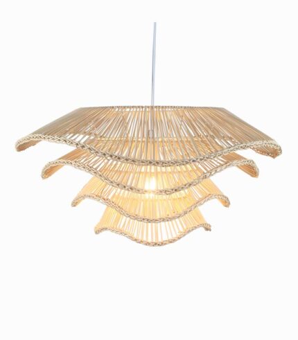 Suspension naturelle rotin MULTI-NIVEAUX Ø 60 cm