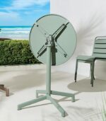 Table de jardin ronde pliante KELLER