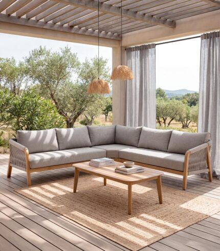 Canapé d'angle de jardin PAROS