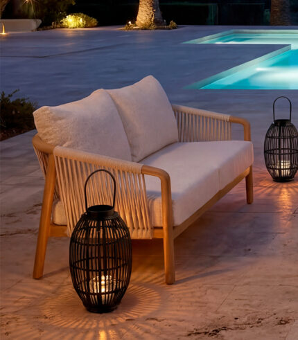 Canapé 2 places de jardin LEROS