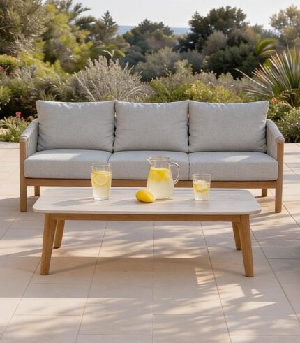 Canapé 3 places de jardin LEROS