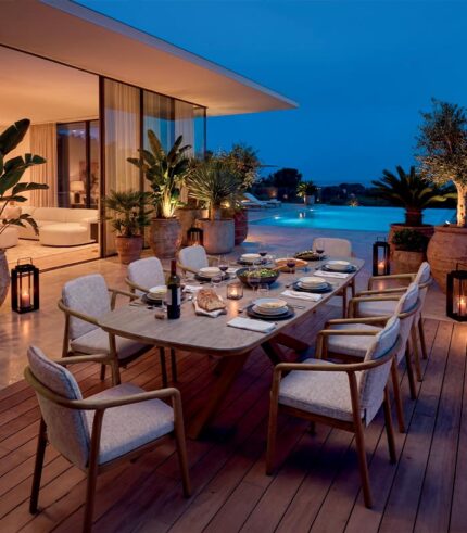 Table de jardin haut de gamme SYROS