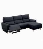 Canapé d'angle BOLTON noir