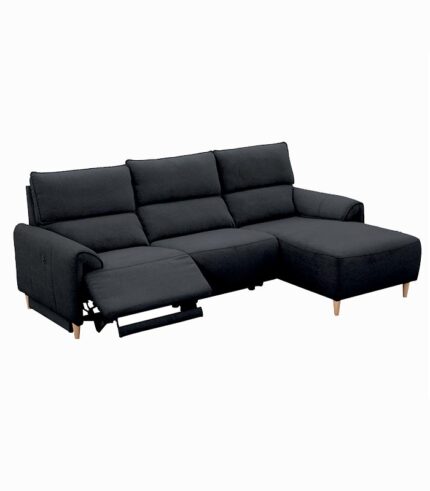 Canapé d'angle BOLTON noir