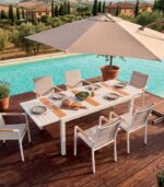 Table de jardin extensible LANTA