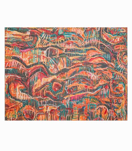 Tableau toile fait main Design abstrait coloré