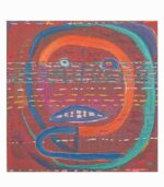 Tableau toile fait main visage abstrait