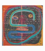 Tableau toile fait main visage abstrait