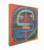 Tableau toile fait main visage abstrait