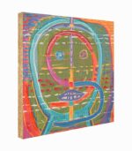 Tableau toile fait main visage abstrait