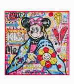 Tableau toile fait main SOURIS kiss me