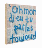 Tableau toile fait main "OH mon dieu"