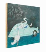 Tableau toile fait main Virée d'Oiseaux