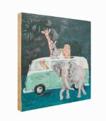 Tableau toile fait main Safari animalier