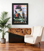 Tableau toile fait main Art déco noir mode