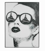 Tableau toile fait main LUNETTES PARIS