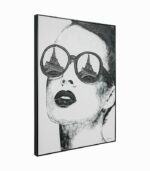 Tableau toile fait main LUNETTES PARIS