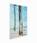 Tableau toile fait main SURF ET COCOTIERS