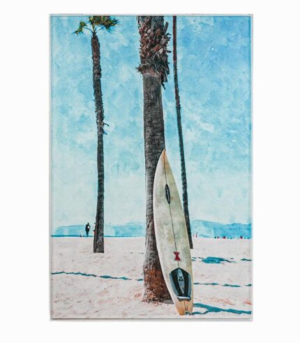 Tableau toile fait main SURF ET COCOTIERS