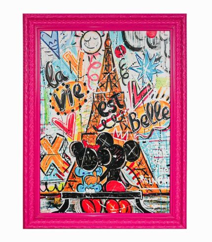 Tableau toile fait main ART DÉCO tag PARIS