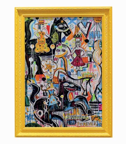 Tableau toile fait main CAVALIERES