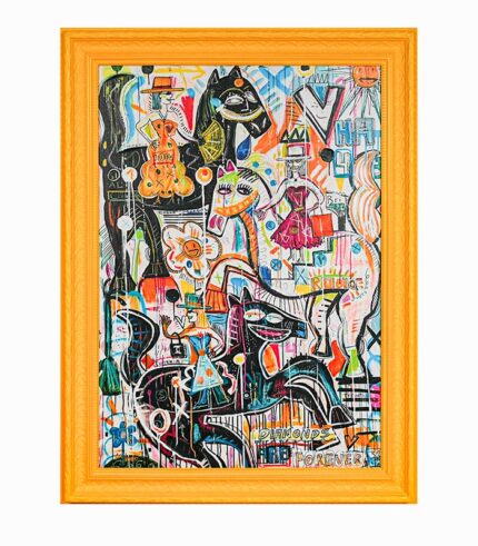 Tableau toile fait main CAVALIERES