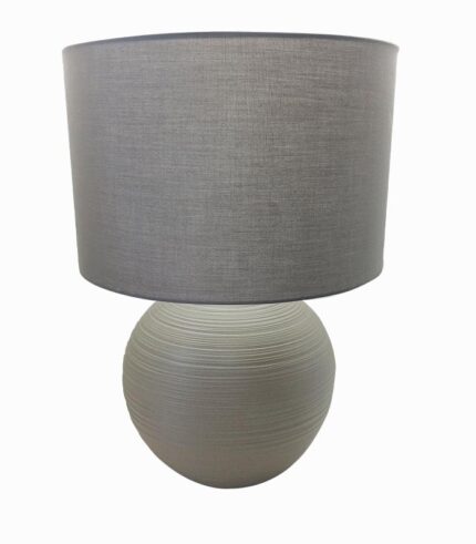 Lampe céramique grise
