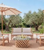 Canapé teck BALI 2 places