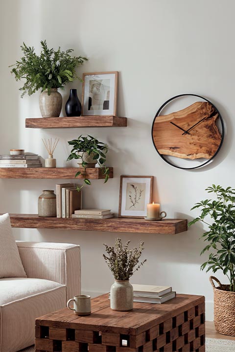 Objets décoratifs en bois