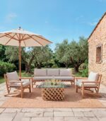 Canapé teck BALI 3 places – Image 2